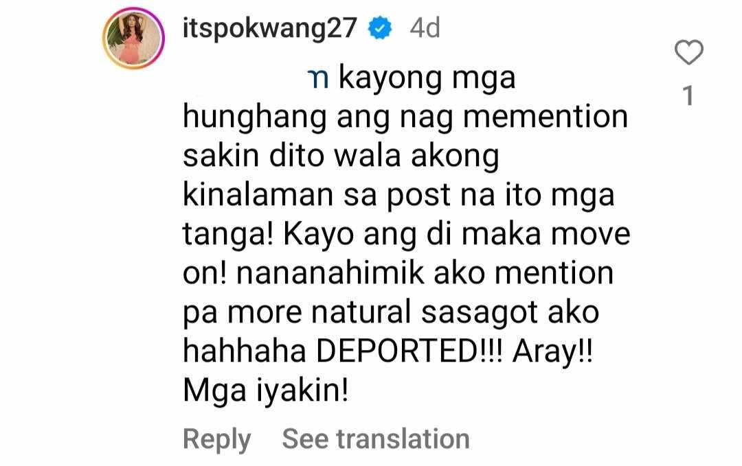 pokwang engages netizens