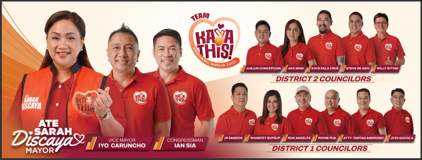 Ara Mina's co-candidates in Pasig