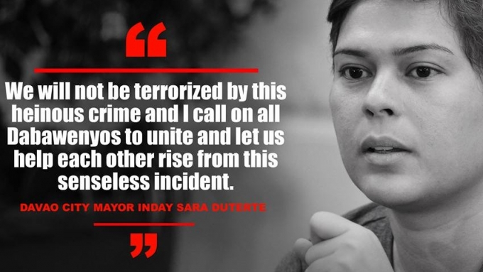 Mayor Sara Duterte On Davao Blast We Will Not Be Terrorized By This Heinous Crime Pepph 