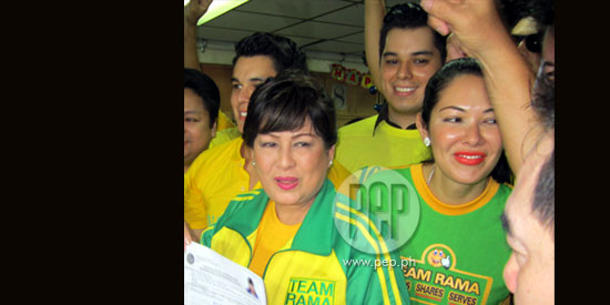 ELECTION WATCH. Congressional candidate Annabelle Rama on 