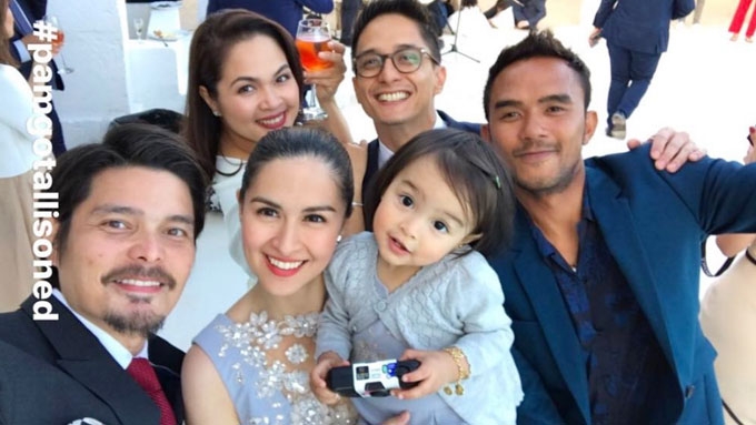 Dingdong and Marian, Ryan and Juday at Italian wedding of Pam Quinones ...