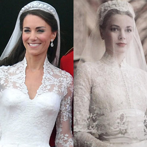 grace kelly gelinlik kate middleton